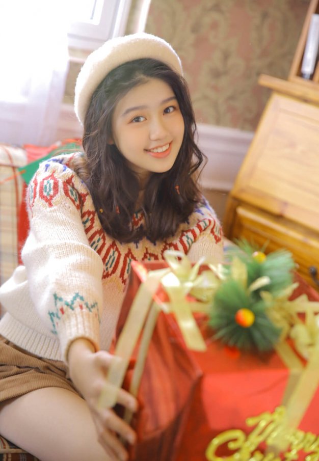 丝袜长腿的美女圣诞主题摄影性感美图