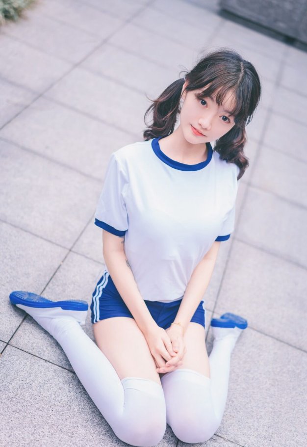 日系风格体操服纹身美女性感诱人美图