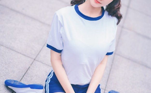 日系风格体操服纹身美女性感诱人美图