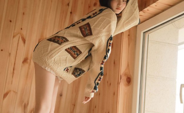 日系短发美女长腿翘臀诱人美图